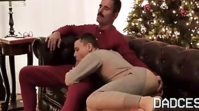 Christmas with stepuncle all over onesie