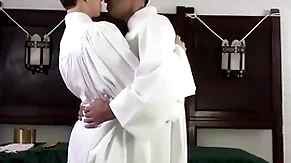 Now, as this young manhood learns the ceremonies to be altar boy, he braces himself for a new level of intimacy with the priesthood