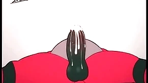 Incineroar sucking his own cock