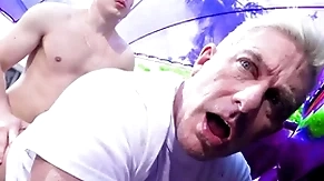 Horny stepson fucks his stepdad real hard - gay porn