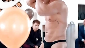 Straight groom-to-be gets a little surprise by his groomsmen! michael boston is fucked by tempt a prepare stripper lucca mazzi during his bachelor party!