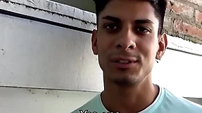 Handsome guy loves intrigue b passion close to random dudes