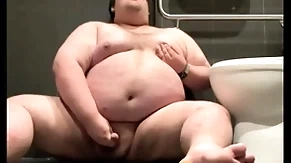 Fat plays in public bathroom