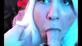Kirmess elf pukes cum: femkittenboy bj makes him cum 3 times, overage with exploding cum puking throatpie