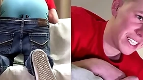 A straight boy is spanked for riding solo in get under one's hov lanes