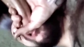 Straight beggar sucked while playing video festivity