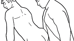 Black coupled with white animated gay porn part 2