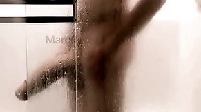 14 wriggle together with thick cock shower together with jerk off