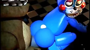 Toy bonnie gets dominated by withered freddy