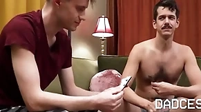 Playing strip poker yon stepson