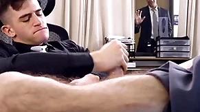 Adult time - trevor brooks' gay boss jordan starr caught him unsustained off in the office!