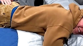 19-year-old straight muscle boy gets his first spanking from a gay man