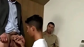 Bad boy and cop hardcore threesome - justin beal, david anthony