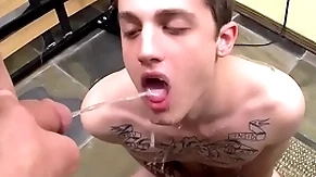 Tattooed twink chris porter fucked and peed on in happy-go-lucky align