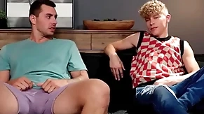 Horny guy has sex nearly step-brother because girl stood him up