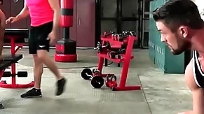Hothouse ryan rose cumshot for 2 of his boys to hand the gym