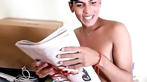 Older white jock stepbrother pays off young twink latino paper route ergo they can fuck pov