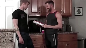 Litle jock swallowing his stepdad's sausage - johnny ford, jace madden