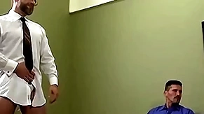 Hardcore orgy with muscular daddies and young guys