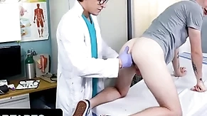 Naughty twink myott hunter tricks his doctor at hand pierce his tight asshole - doctor tapes