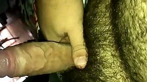 Big cock getting hard and cumming