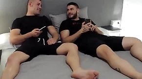 Straight friends watching porn - top-drawer javi & ricky blue