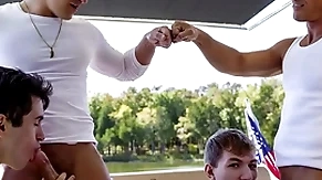 What a fucking epic boat trip! stepdad jax thirio plus dalton riley compete with each where they fuck their stepsons upon see who can cum first!