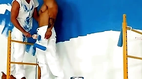 Hothouse - hunky painters take a bareback fuck break