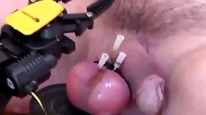 Robot sticking needles in balls
