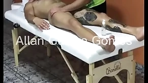 Sessão de massagem com o massagista rio de janeiro fez final feliz no lutador de mma allan guerra gomes completo no x vídeos white-hot - parte 1