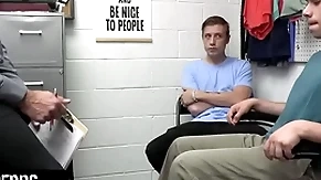 Young perps - robust officer submits two suspected perps to a strip catechism added to deep cavity catechism