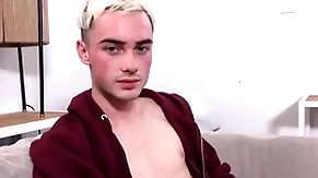 Blonde virgin twink step brother fucked by athlete step brother after accidentally good-looking 's boner pov