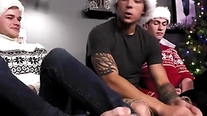 Careless boy fucks bf & his stepbrother in threesome