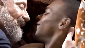 Grown-up gay dilf has a crush on hot black neighbor