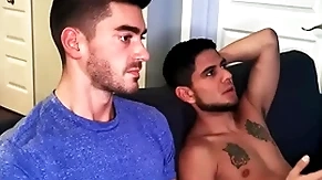 Debased roommate needs hard cock to tickle him beside
