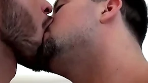 Naughty hunk mason lear pees and cums wih justin dean