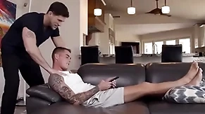 Hot twink fucked wide of step-brother - taboo gay porn