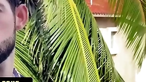 Slender cute boy sees this hot latin macho naked and gets freely permitted to take his cock deep in his butt