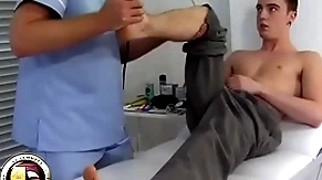 Teen boy has his first prostate exam from a doctor