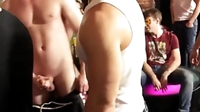 Euro stud barebacked during kinky party