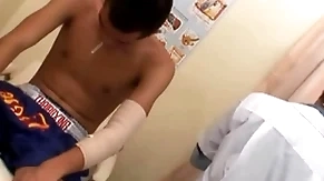Slim asian barebacked by doctor for jizz after exam