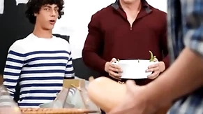 Thanksgiving dinner party has turned come into possession of a dick orgy with nate grimes his friends - men