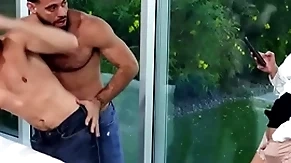 Bisexual anal dudes fuck milf in pussy in triplet
