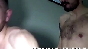 Glum french twink fucked bareback by koldo goran and breed