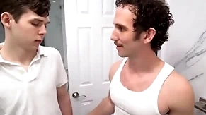 Young cute twink & greg mckeon sex in living room