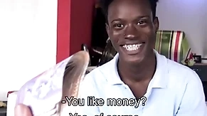 Straight treacherous twink with braces and from jamaica paid to fuck gay filmmaker pov